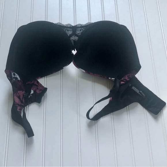 Torrid Plus Size Skull and Floral Print Bra - Picture 6 of 9